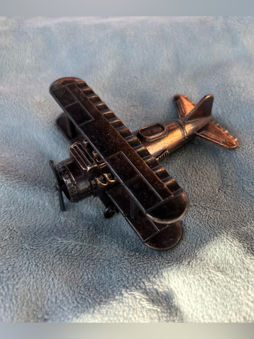 Vintage mini airplane pencil sharpener trinket